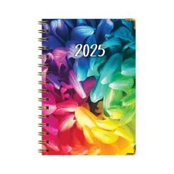 2025 Global Printed Products 5.5" x 8" Calendar Year Weekly & Monthly Planner, Paperboard Cover, Multicolor (SPLS25-58-41)