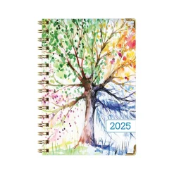 2025 Global Printed Products 5.5" x 8" Weekly & Monthly Planner, Paperboard Cover, Multicolor (SPLS25-58-20)