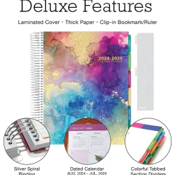 2024-2025 Global Printed Products Deluxe Teacher 8.5" x 11" Academic Year Planner, Paper Cover, Multicolor (DTP-AY24-0012)