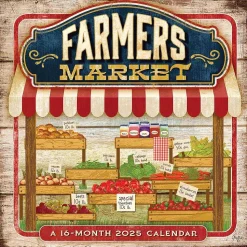 2025 Hopper Studios Farmer's Market 12" x 12" Monthly Wall Calendar (9781773728148)