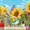 2025 Hopper Studios Feathered Friends Amis a Plumes 12" x 12" Monthly Wall Calendar (9781773728223)