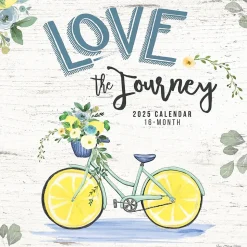 2025 Hopper Studios Love The Journey 12" x 24" Monthly Square Wall Calendar (9781773728179)