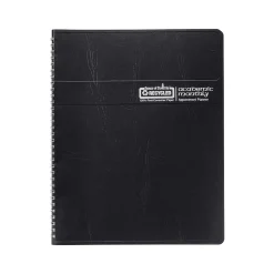2024-2025 House of Doolittle 8.5" x 11" Academic Monthly Planner, Leatherette Cover, Black (26502-25)
