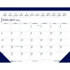 2025 House of Doolittle 22" x 17" Monthly Desk Pad Calendar, White/Deep Blue (150-25)