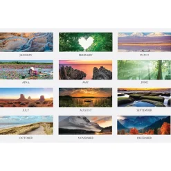 2025 House of Doolittle Earthscapes Scenic 12.25" x 26" Three-Month Wall Calendar (3638-25)