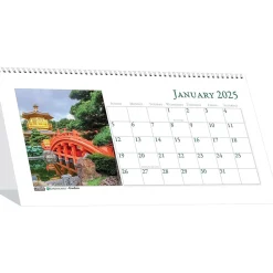 2025 House of Doolittle Earthscapes Gardens 8.5" x 4.25" Monthly Desk Calendar (309-25)