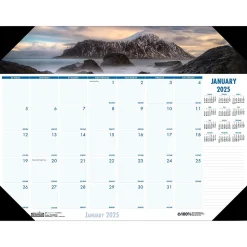 2025 House of Doolittle Earthscapes Coastlines 22" x 17" Monthly Desk Pad Calendar (178-25)