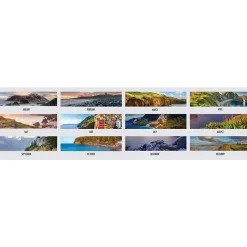2025 House of Doolittle Earthscapes Coastlines 22" x 17" Monthly Desk Pad Calendar (178-25)