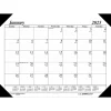 2025 House of Doolittle Economy 22" x 17" Monthly Desk Pad Calendar, White/Black (12402-25)