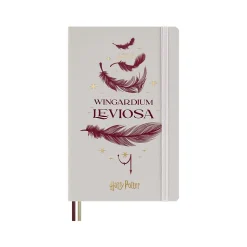 2025 Moleskine Limited Edition Harry Potter Wingardium Leviosa 5" x 8.25" Weekly Planner, Pearl Gray (DHP12WN3Y25)