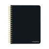 2024-2025 Plato 6" x 7.75" Academic & Calendar Weekly Planner, Paperboard Cover, Solid Black (9781975480349)