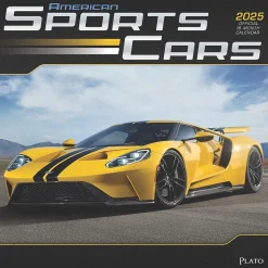 2025 Plato American Sports Cars 12" x 12" Monthly Wall Calendar (9781975480103)