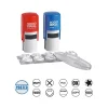 2000 Plus Deluxe Office Kit Stamp Set, Assorted 5/8" Designs, Blue and Red Inks (030459)