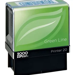 2000 PLUS Green Line Self-inking Stamp, "CONFIDENTIAL", Blue Ink (098374)