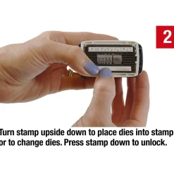 2000 Plus 4-in-1 Date Stamp, Blue and Red Ink (011098)