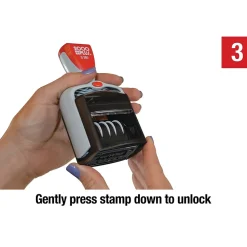 2000 Plus S 360 Dater, RECEIVED, PAID, ENTERED, FAXED, Blue and Red Inks (032519)