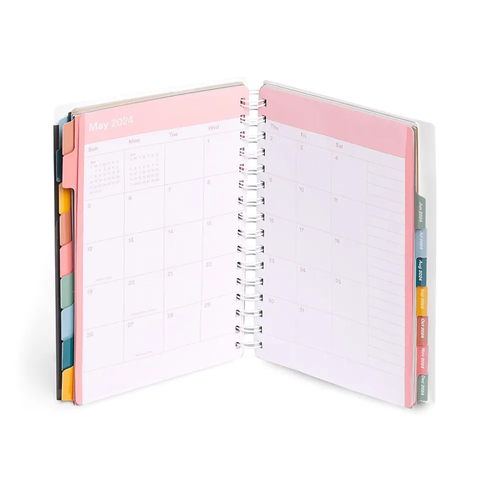 2023-2024 Poppin 6" x 8.5" Academic Weekly & Monthly Planner, Slate Blue (109413)
