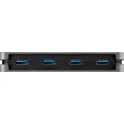 4 Port USB 3.0 Hub, 4x USB-A, 5Gbps Laptop/Desktop USB Type-A Hub, USB Bus Powered, 28cm Long Cable with Cable Management