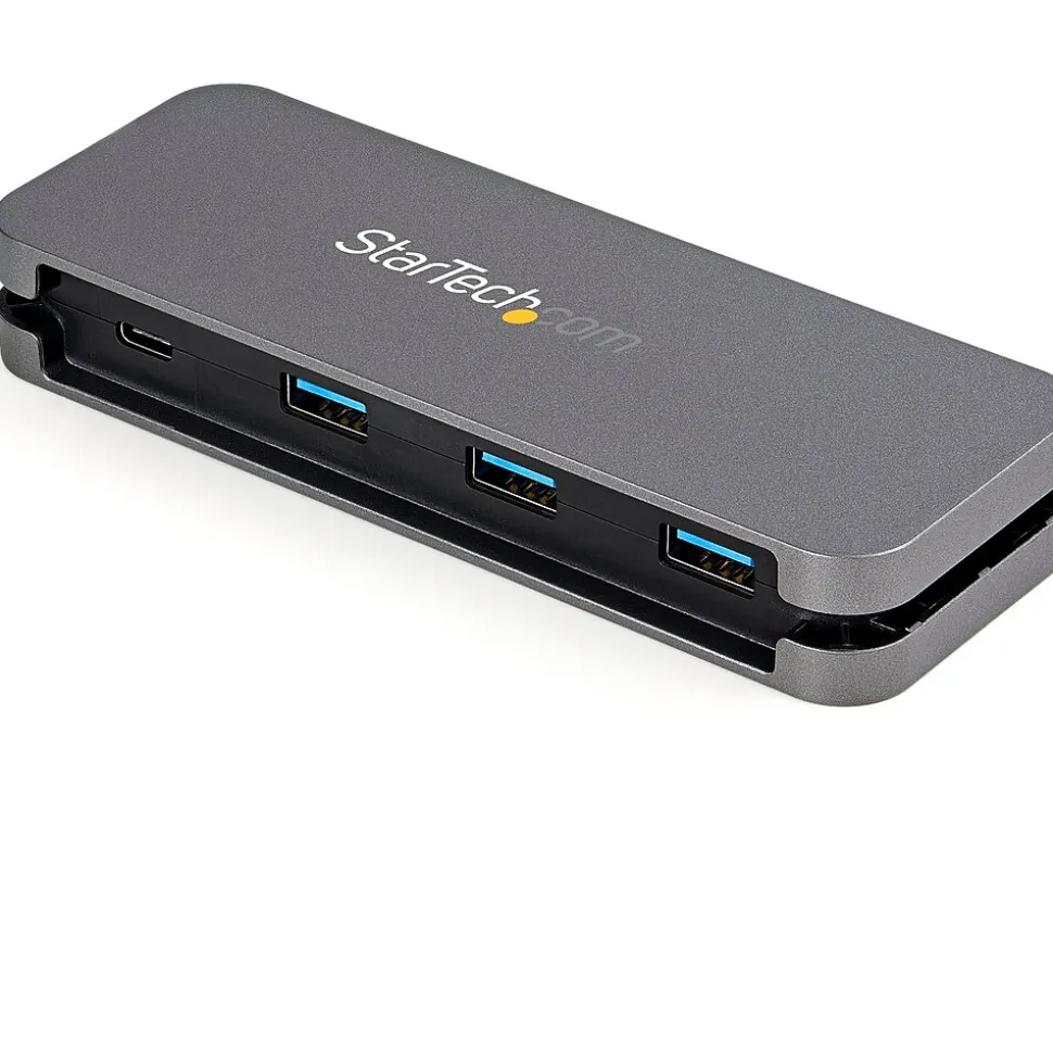 4 Port USB C Hub - 3x USB-A/1xUSB-C - 5Gbps USB 3.0 Type-C Hub (3.2 Gen 1) - Bus Powered - 11.2" Cable w/ Cable Management