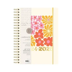 2024-2025 Southworth Rustic Citrus 8.5" x 11" Academic Weekly & Monthly Planner, Multicolor (91366)