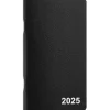 2025 Staples 3" x 6" Weekly & Monthly Planner, Black (ST12937-25)