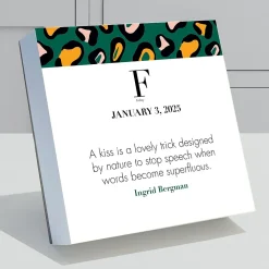 2025 TF Publishing 5.25" x 5.25" 365 Inspiring Women Daily Desktop Calendar (25-3060X)