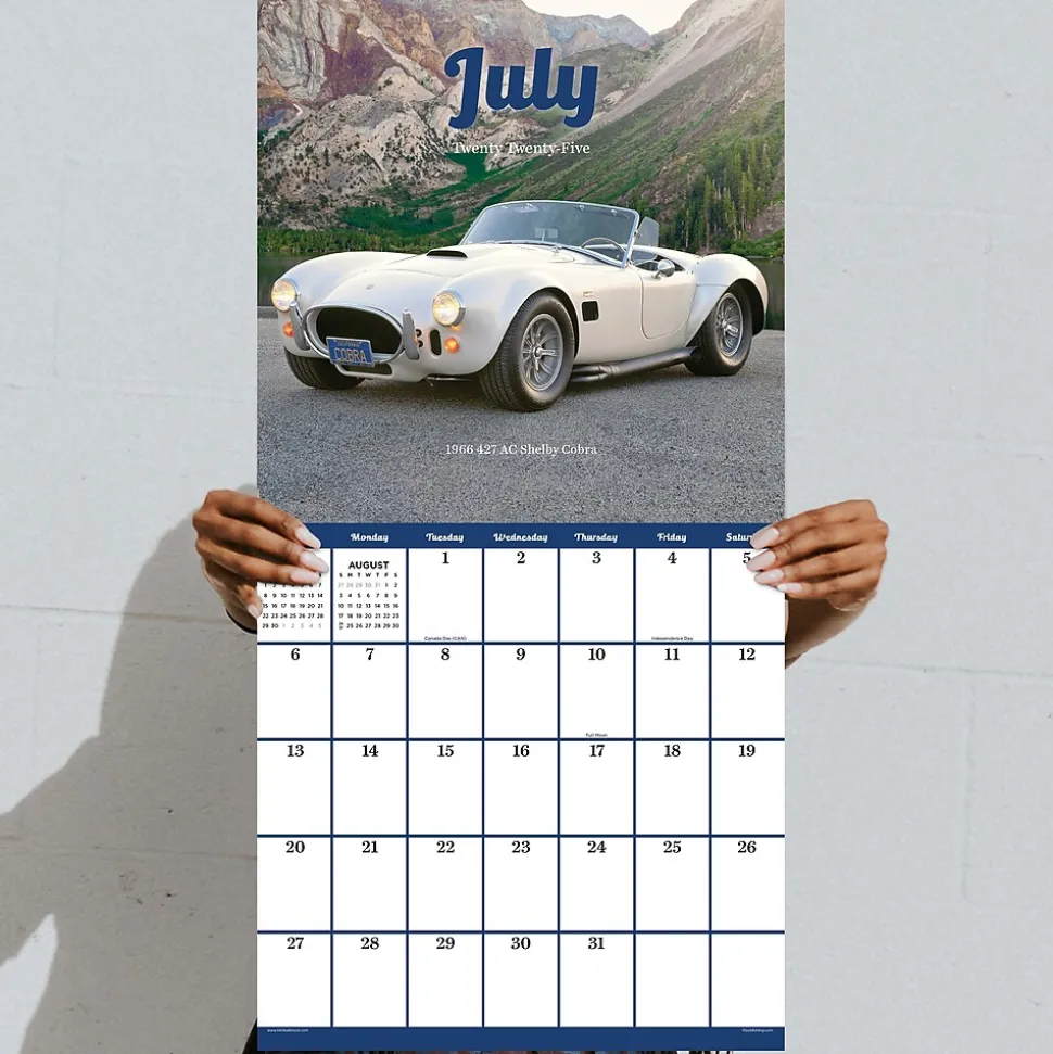 2025 TF Publishing 12" x 12" Classic Cars Wall Calendar (25-1004)