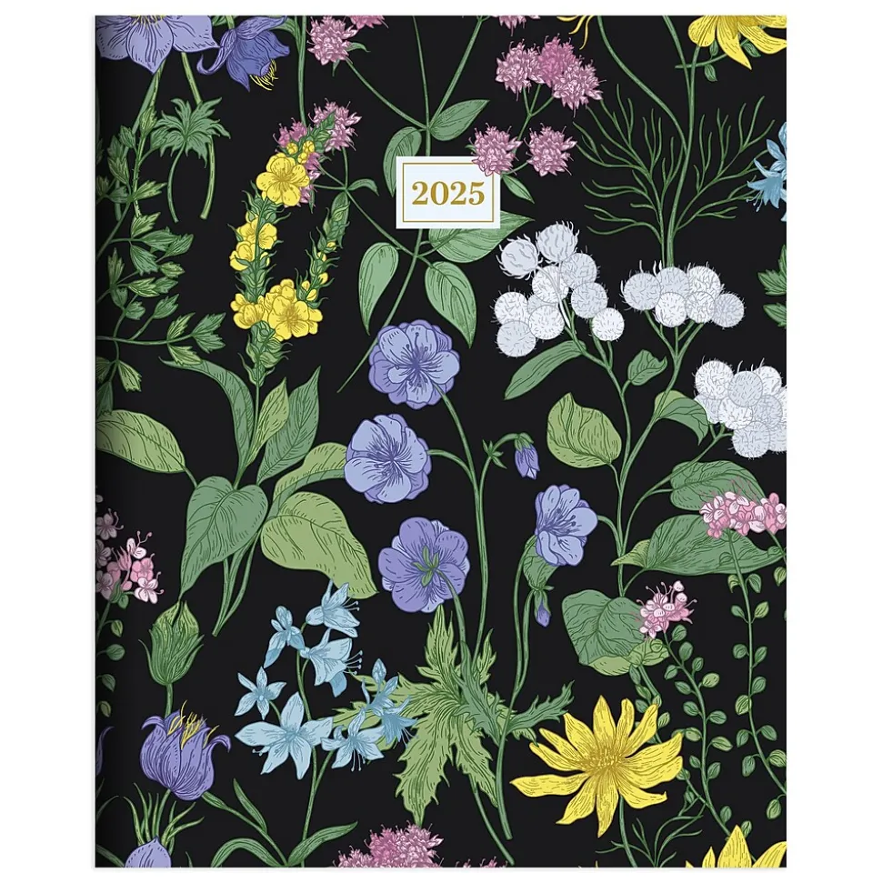 2025 TF Publishing 6.5" x 8" Monthly Planner, Paperboard Cover, Garden Blooms (25-4210)