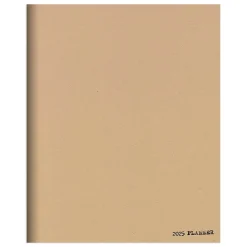 2025 TF Publishing 6.5" x 8" Monthly Planner, Paperboard Cover, Anything But Basic Kraft (25-4200)