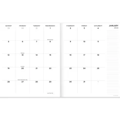 2025 TF Publishing 9" x 11" Monthly Planner, Paperboard Cover, Naval Stripes (25-4714)