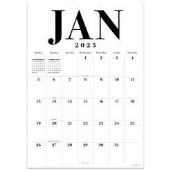 2025 TF Publishing Art Poster 17" x 12" Monthly Wall Calendar (25-8512)