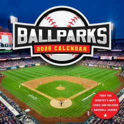2025 TF Publishing Ballparks 12" x 12" Monthly Wall Calendar (25-1051)