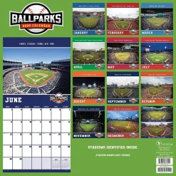 2025 TF Publishing Ballparks 12" x 12" Monthly Wall Calendar (25-1051)