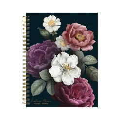 2024-2025 TF Publishing Bibliophile Series Peony and Petals 6" x 8" Academic Weekly & Monthly Planner, Paperboard Cover
