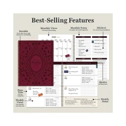 2024-2025 TF Publishing Bibliophile Series Merlot 8.5