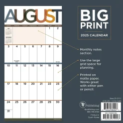 2025 TF Publishing Big Print 7" x 7" Monthly Wall Calendar (25-2111)