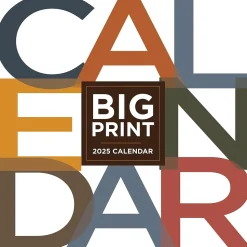 2025 TF Publishing Big Print 12" x 12" Monthly Wall Calendar (25-1104)