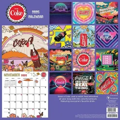 2025 TF Publishing Coca-Cola: Retro & Refreshed! 12" x 12" Monthly Wall Calendar (25-1106)