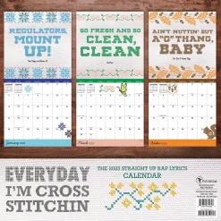 2025 TF Publishing Cross Stitch 12" x 12" Monthly Wall Calendar (25-1133)