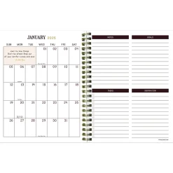 2025 TF Publishing Emerald Edition 6.5" x 8" Weekly & Monthly Planner, Paperboard Cover, Multicolor (25-9220)