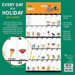 2025 TF Publishing Every Day's A Holiday 7" x 7" Monthly Wall Calendar (25-2103)