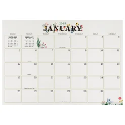 2025 TF Publishing Floral 12" x 17" Monthly Desk Pad Calendar (25-8502)