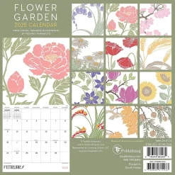 2025 TF Publishing Flower Garden 7" x 7" Monthly Wall Calendar (25-2112)