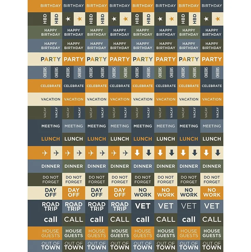 2025 TF Publishing Geometric 9" x 11" Weekly & Monthly Planner, Paperboard Cover, Multicolored (25-9702)