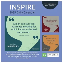 2025 TF Publishing Inspire 5.25" x 5.25" Day-to-Day Calendar (25-3012)