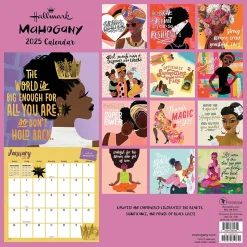 2025 TF Publishing Mahogany 12" x 12" Monthly Wall Calendar (25-1128)