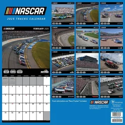 2025 TF Publishing Nascar Tracks 12" x 12" Monthly Wall Calendar (25-1019)