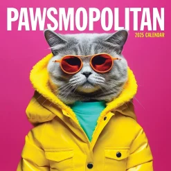 2025 TF Publishing Pawsmopolitan 12" x 12" Monthly Wall Calendar (25-1122)