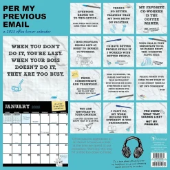 2025 TF Publishing Per My Previous Email 12" x 12" Monthly Wall Calendar (25-1134)