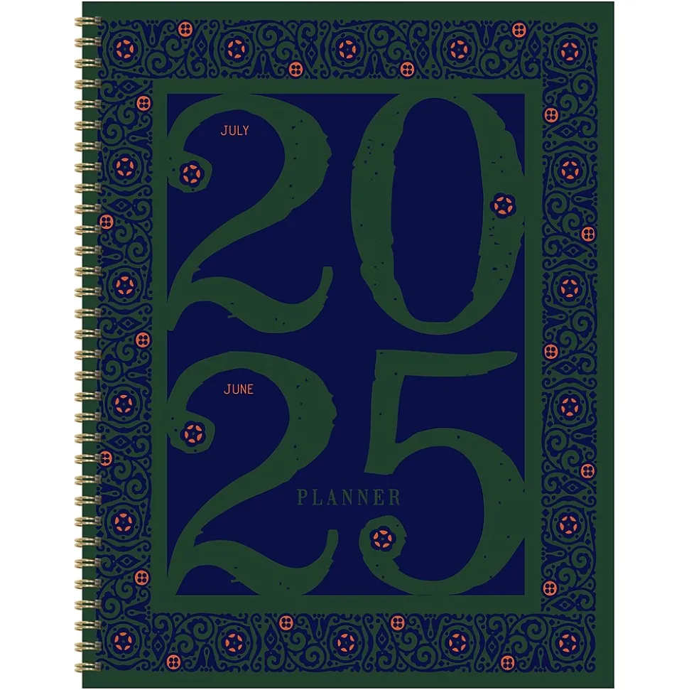 2025 TF Publishing Renaissance Year 9" x 11" Weekly & Monthly Planner, Paperboard Cover, Multicolored (25-9722)